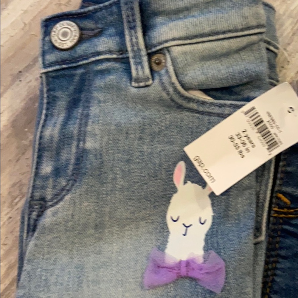 2 Gap denim Sz 2T NWT  Leopard, Llamas